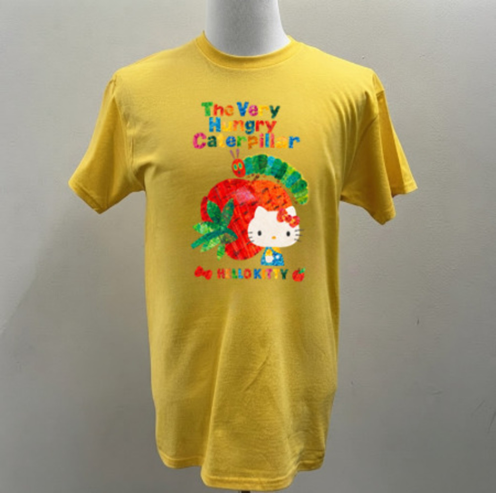 The Very Hungry Caterpillar Hello Kitty Apple Sanrio Vintage T-Shirt